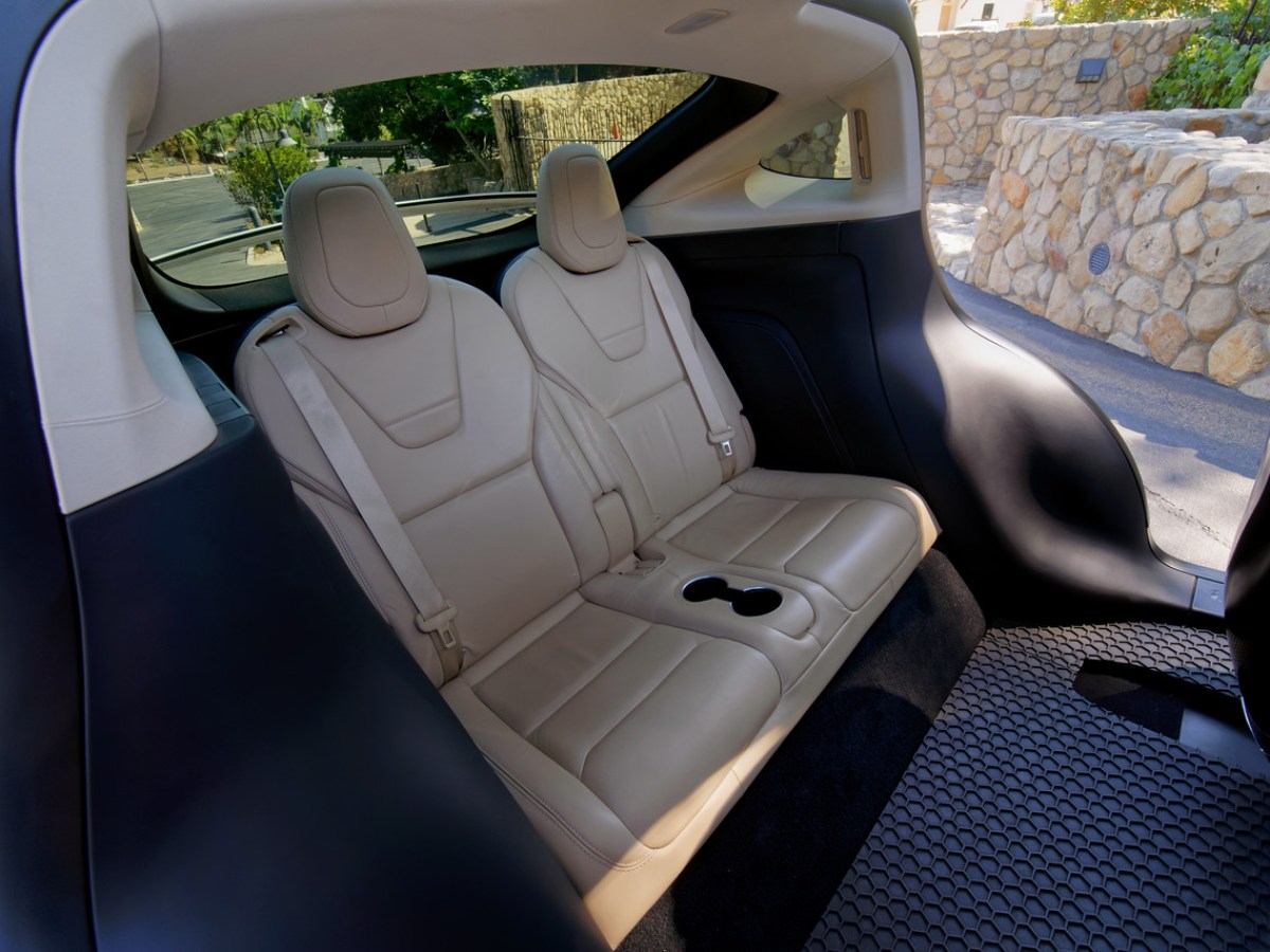 a person sitting in a car